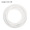 Silicone Foam Seal Weather Strip 6mm 1 4 Inch 2 5m 8ft Sponge Rubber Cord Solid White