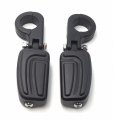 Smt-black Airflow Arrow Foot Rest Pegs With 1 2 5 Inch Mounting Bracket Compatible Gl1800 Gl1500 Gl1100 Gl1200 Vt750 Shadow