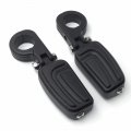 Smt-black Airflow Arrow Foot Rest Pegs With 1 2 5 Inch Mounting Bracket Compatible Gl1800 Gl1500 Gl1100 Gl1200 Vt750 Shadow