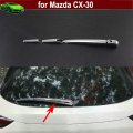 Kaitian 4pcs Car Back Rear Window Wiper Rain Nozzle Cover Trim Molding Decorative Emblems For Mazda Cx-30 2020 2021