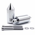 Motorcycle Spike Frame Sliders Crash Protectors Chrome For 2003 2004 Gsxr1000 Gsx R 6061 Billet Aluminum Left And Right Sides 