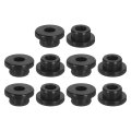 48pcs Rubber Grommets 5mm Drill Hole 3mm Id Top Hat Grommet Black Silicone Plug Gasket For Wiring Automotive 