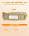 Ocpty Left Driver Side Tan Beige Sun Visor Without Sunroof Fit For 2006 2007 2008 2009 2010 Honda Civic 83280-sna-a01zb
