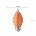 Satco S23412 4 Watt C15 Led Satin Spun Amber Medium Base 2100k 240 Lumens 120 Volts 6-pack