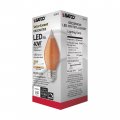 Satco S23412 4 Watt C15 Led Satin Spun Amber Medium Base 2100k 240 Lumens 120 Volts 6-pack