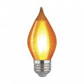 Satco S23412 4 Watt C15 Led Satin Spun Amber Medium Base 2100k 240 Lumens 120 Volts 6-pack