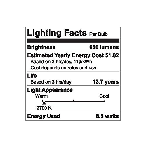 Ge Classic 6-pack 65 W Equivalent Dimmable Warm White R30 Led Light Fixture Bulb