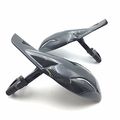 Carbon Fiber Hard Plastic Reinforced Hand Guards 7 8 22mm For Snowmobile Polaris Rmk Ski-doo Sno Pro Vector Phaser Indy Suzuki