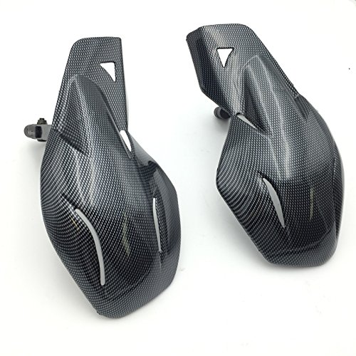 Carbon Fiber Hard Plastic Reinforced Hand Guards 7 8 22mm For Snowmobile Polaris Rmk Ski-doo Sno Pro Vector Phaser Indy Suzuki