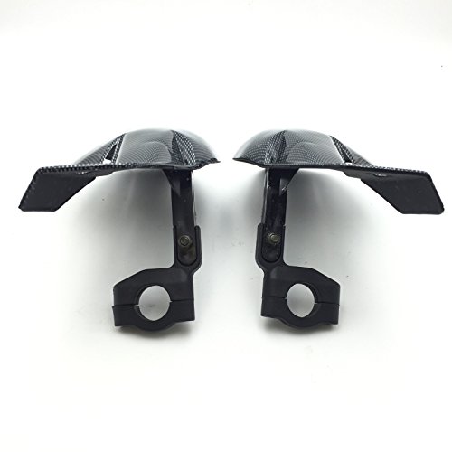 Carbon Fiber Hard Plastic Reinforced Hand Guards 7 8 22mm For Snowmobile Polaris Rmk Ski-doo Sno Pro Vector Phaser Indy Suzuki