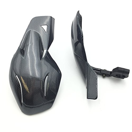 Carbon Fiber Hard Plastic Reinforced Hand Guards 7 8 22mm For Snowmobile Polaris Rmk Ski-doo Sno Pro Vector Phaser Indy Suzuki