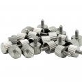 M4 Knurled Thumb Screws Knurl With Grooves Parallel To Axis Stainless Steel 10 Pieces M4 X 12 Mm