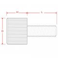 M4 Knurled Thumb Screws Knurl With Grooves Parallel To Axis Stainless Steel 10 Pieces M4 X 12 Mm