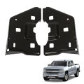 2 Pack Front Bumper Bracket 13456477 For 2014 2015 2016 2017 2018 Silverado 1500 And Sierra Black Steel Replacement 