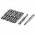 Aexit 1 4in Hex Power Fastening Tool Parts Accessories Shank 50mm Long 4 5mm Tip Magnetic Tri-wing Screwdriver Bit Sets Bits