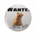 Wanted And Wild Double Sided Stainless Steel Keychain With 3d Resin Design Round 1 25 In Novelty Key Ring For Backpacks Luggage 
