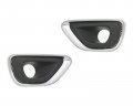 Mhakrl 68213205aa 68213204aa Pair Car Front Fog Light Grille Cover Trims For Jeep Compass 2014-2017 2016 2015 Lamp Bezel Frame 