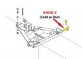Professional Parts Warehouse Aftermarket Pair Western Unimount Plow 1 X 3-1 2 Hitch Pins With Cotters 93028