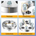 2pcs 1 Inch 25mm Wheel Spacers Lug 5x4 75 To 5x120 65 With 12x1 5 Studs Fits For Corvette Camaro S10 S15 Jimmy