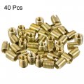 Uxcell Self Tapping Threaded Inserts M3 M5x6mm 45 Carbon Steel Repairing Nuts 40pcs