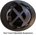 Msa V-gard One-touch Suspension Full Brim Hard Hats Black