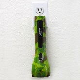 11 Large Led Camo Work Light Rechargeable Flash Plugs Direct To Wall Socket