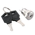 Baomain 0 43 On Off Keylock Switch 2 Positions 11mm Mouting Hole Size Keyswitch With Keys Bm-s1203 Pack Of 10