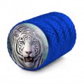 White Tiger And Cub Valve Stem Caps For Tire Rim Wheel Aluminum Blue