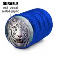 White Tiger And Cub Valve Stem Caps For Tire Rim Wheel Aluminum Blue