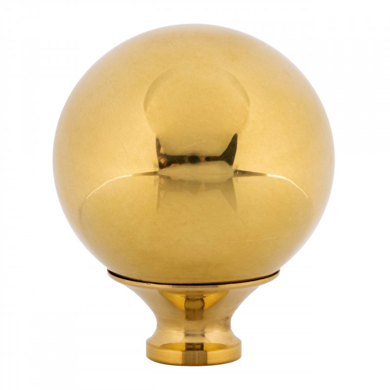 Polished Brass Ball Bed Post Finials Diameter 2 Replacement Hardware In Antique Or Modern Styles Ua-763-bpb 1
