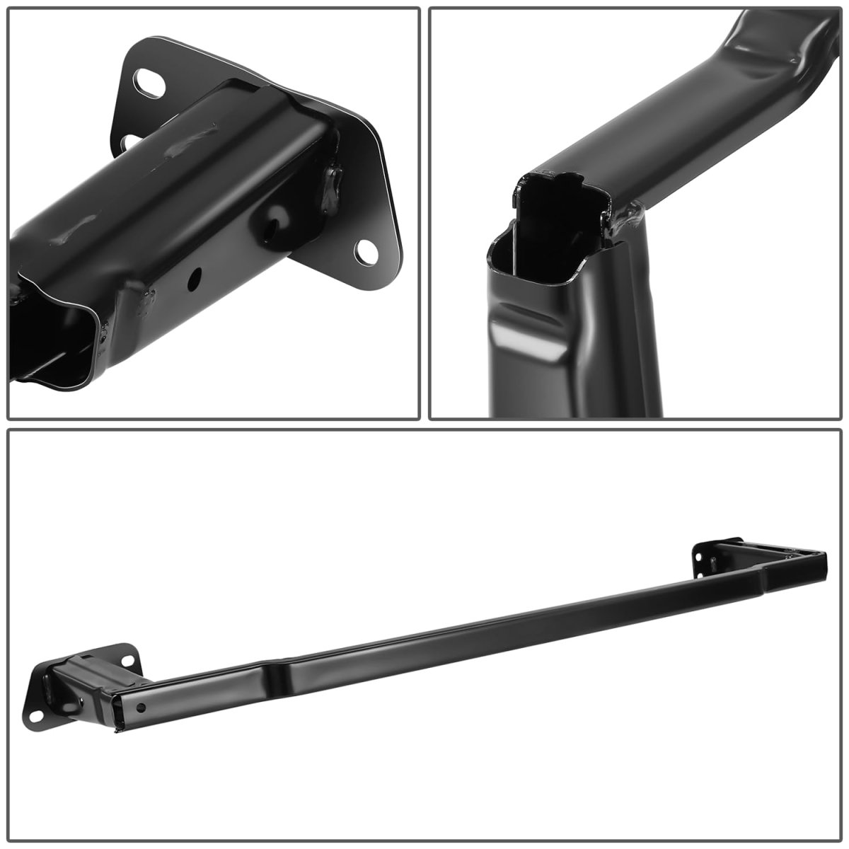Auto Dynasty Front Lower Bumper Reinforcement Steel Impact Face Bar Compatible With 2012-2020 Chevrolet Sonic Painted Black