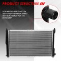 Dpi 2386 Factory Style 1-row Cooling Radiator Compatible With Daewoo Lanos At Mt 99-02 Aluminum Core