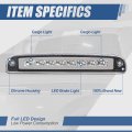 Auto Dynasty Led Rear High Mount 3rd Third Tail Brake Stop Light Cargo Lamp Compatible With Dodge Dakota 97-07 Chrome Housing