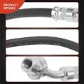 A-premium Front Driver And Passenger Brake Hydraulic Hoses Compatible With Select Lexus Models Gs300 2006 Awd Only Replace