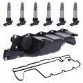Aintier Left Right Valve Covers Kit Fit For Volvo S80 2007-2014 With Ignition Coils Pack Set Of 6 Compatible C1677
