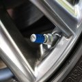 Lake Trout Fishing Valve Stem Caps For Tire Rim Wheel Aluminum Blue