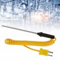 Type K Thermocouple Heat Resistant Steel Sensor With Insulated Handle Fast Response For Temperature Testing Temperature Probes