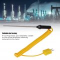 Type K Thermocouple Heat Resistant Steel Sensor With Insulated Handle Fast Response For Temperature Testing Temperature Probes