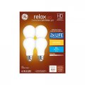 Ge Relax 4-pack 60 W Equivalent Dimmable Soft White A19 Led Light Fixture Bulbs