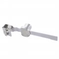 Uxcell Sliding Glass Door Showcase Window Ratchet Lock 144mm Long Zinc Alloy Chrome Finish Keyed Alike