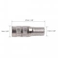 X Autohaux 4 Pcs 27mm Chrome Plated Brass Screw-on Valve Cap Stem Extension Wheel Tire Extender Adapter For Car Truck