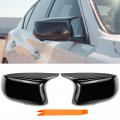Glossy Black Mirror Caps For Infiniti Q50 2014 2023 Q60 Q70 Qx30 Qx50 2015 2020 M Style Sporty Exterior Side Cover Replacement 