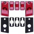 Marker Lights 10pcs Cab Red Top Roof Running Covers With T10 Light Bulbs Replacement Assembly For 2003-2009 Hummer H2