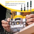 Straight Router Bit With Bearing 4pcs 1 4-inch Shank Pattern Flush Trim For Trimming And Grooving