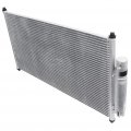 Aluminum Condenser For Nissan Sentra 2007 2008 2009 2010 2011 2012 Silver Front Position 3628