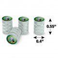 State Of Washington Flag Tire Rim Wheel Aluminum Valve Stem Caps