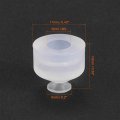 Uxcell Suction Cups 5mm Diameter X M5 Joint Silicone Vacuum Pneumatic Cup 4pcs