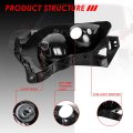 Auto Dynasty Pair Crystal Lens Front Bumper Driving Fog Light Lamps W Cladding Compatible With Chevy Avalanche 1500 2500 Gmt805