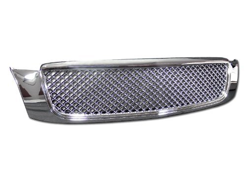 Chrome Luxury Mesh Front Hood Bumper Grill Grille 2000-2005 Cadillac Deville