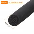 Uxcell Foam Rubber Weather Seal Strip 9mm 0 35 Diameter X 10 Meters 32 81ft Long Round Epdm Solid For Reduce Noise Shock